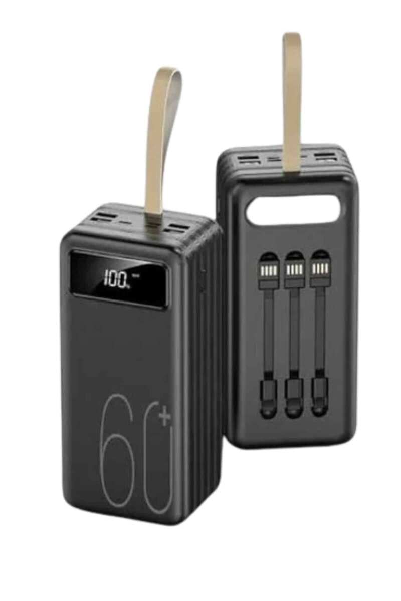 Hızlı Şarj 4 Çıkışlı Powerbank 60.000 Mah Taşınabilir Dijital Göstergeli Hızlı Şarj 4 Çıkışlı Powerbank 60.000 Mah Taşınabilir Dijital Göstergeli