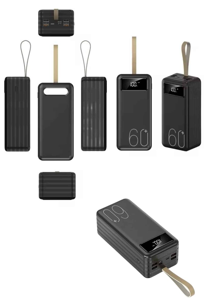Powerbank Yüksek Kapasiteli 60.000 Mah Hızlı Şarj Şarj Özellikli Batarya Powerbank Yüksek Kapasiteli 60.000 Mah Hızlı Şarj Şarj Özellikli Batarya