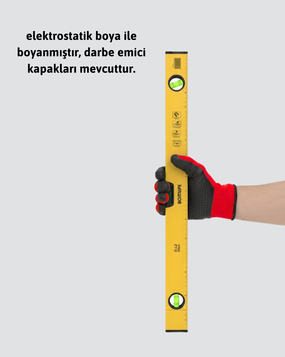 Dayanıklı Plastik Gövdeli 600 mm Su Terazisi Dayanıklı Plastik Gövdeli 600 mm Su Terazisi
