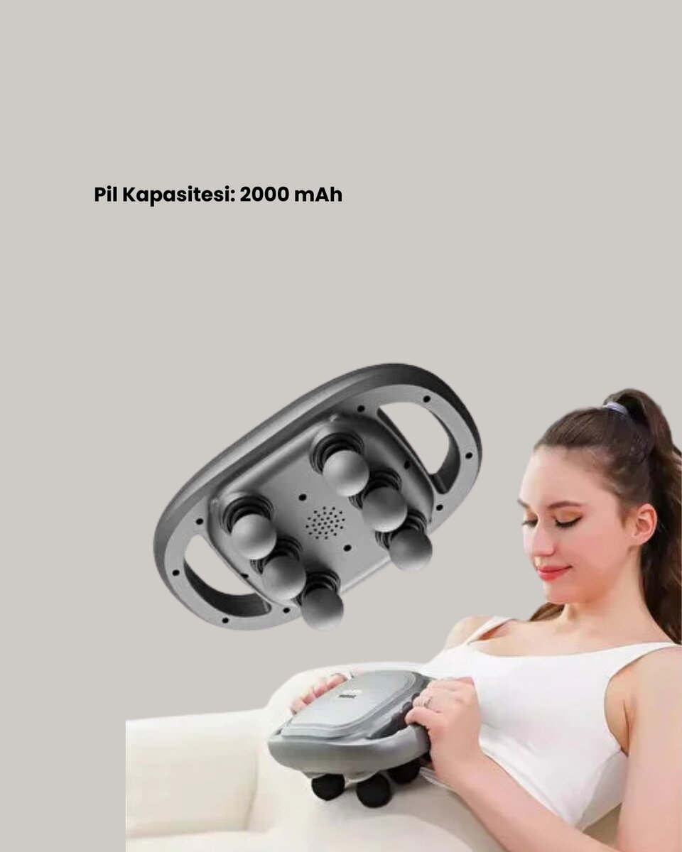 Şarjlı 6 Başlıklı Masaj Tabancası 2000 mAh Sessiz Güçlü Motor Şarjlı 6 Başlıklı Masaj Tabancası 2000 mAh Sessiz Güçlü Motor