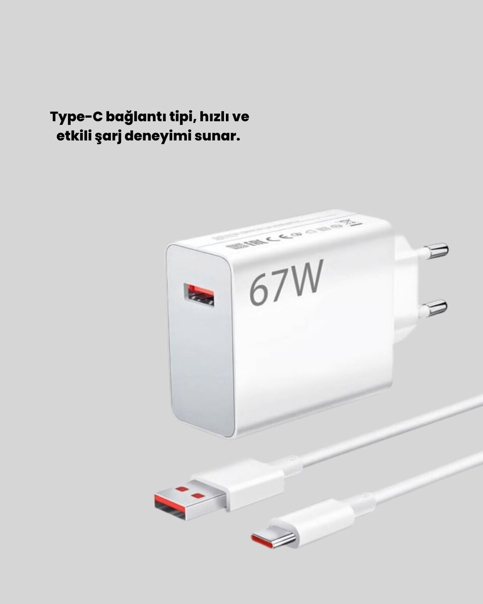 67 Watt Type C Hızlı Şarj Başlık Xiaomi Black Shark Uyumlu 67 Watt Type C Hızlı Şarj Başlık Xiaomi Black Shark Uyumlu