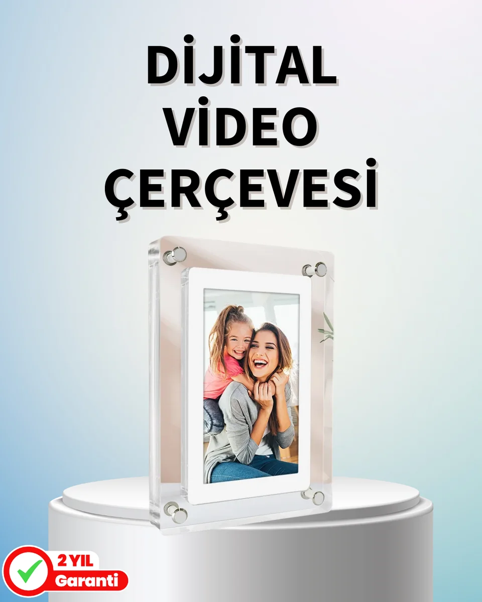 Dayanıklı ve Hafif Tasarım – 7 İnç Dijital Fotoğraf Çerçevesi Ev ve Ofis İçin Dayanıklı ve Hafif Tasarım – 7 İnç Dijital Fotoğraf Çerçevesi Ev ve Ofis İçin