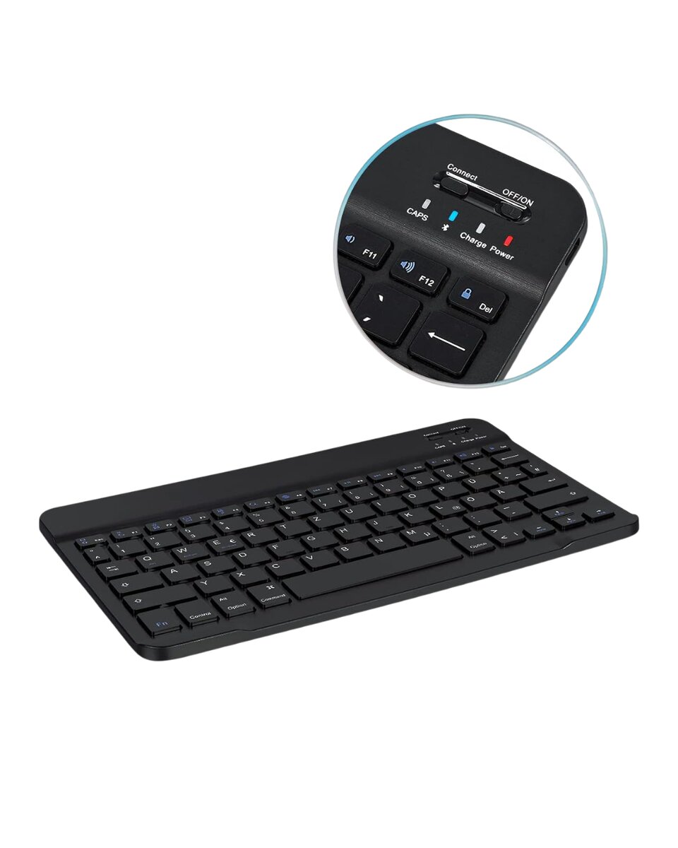 Wireless Klavye Mouse Seti Bluetooth Bağlantılı İnce Tasarım Sessiz Kullanım