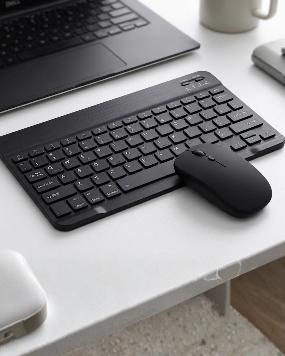 Kablosuz Bluetooth Klavye Mouse Seti Wireless Sessiz İnce Tasarım Çoklu Uyumlu Kablosuz Bluetooth Klavye Mouse Seti Wireless Sessiz İnce Tasarım Çoklu Uyumlu