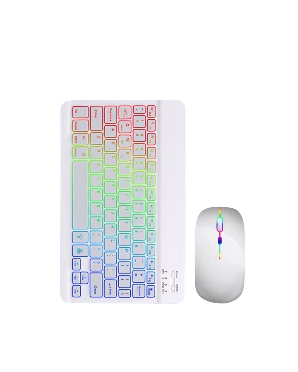 Türkçe Q Aydınlatmalı Klavye Mouse Seti Kablosuz Bluetooth Destekli Türkçe Q Aydınlatmalı Klavye Mouse Seti Kablosuz Bluetooth Destekli