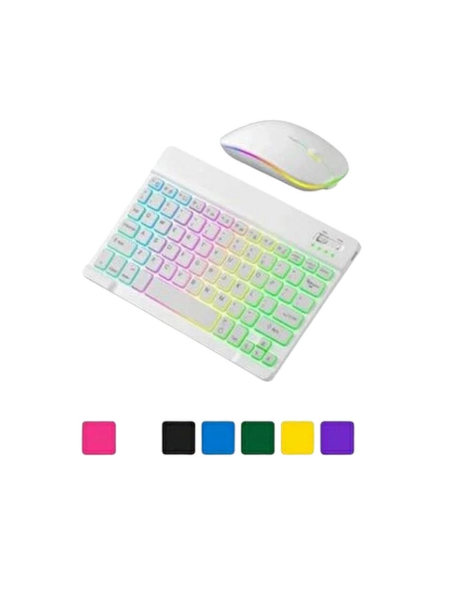 Kablosuz Aydınlatmalı Klavye Mouse Seti Türkçe Q Tuş Dizilimi