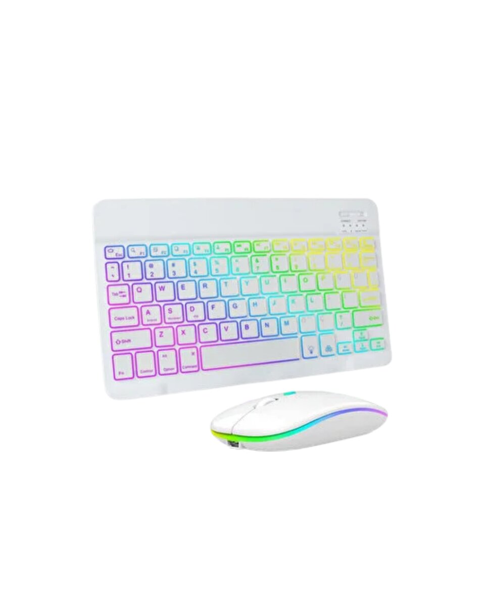 Aydınlatmalı Kablosuz Klavye Mouse Seti Bluetooth Bağlantılı Çoklu Cihaz Uyumlu Aydınlatmalı Kablosuz Klavye Mouse Seti Bluetooth Bağlantılı Çoklu Cihaz Uyumlu
