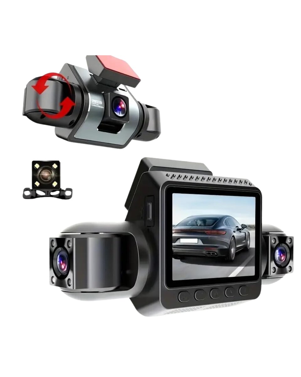 Araç İçi Güvenlik Kamerası 4 Lensli Full HD Kayıt Destekli Sistem