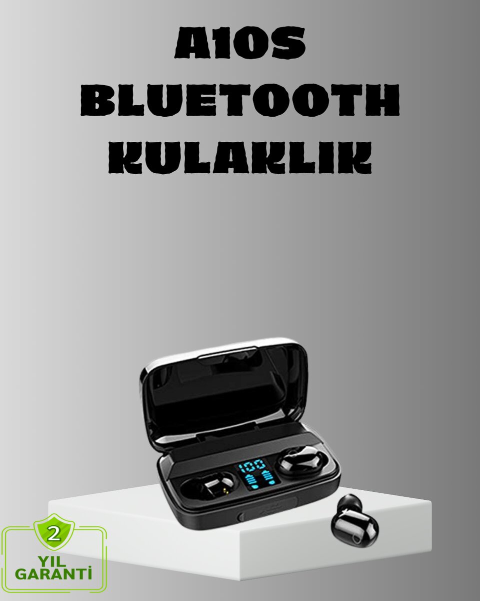 TWS A10s Bluetooth 5.0 Kulaklık – Yüksek Ses Kalitesi, Ergonomik, Uzun Pil Ömürlü