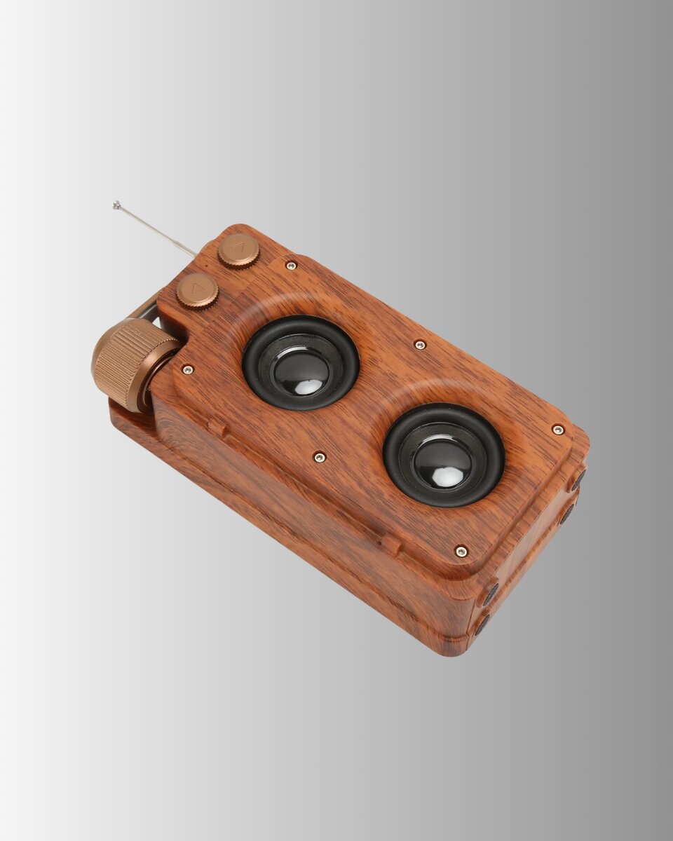 Ahşap Tarzı Kablosuz Hoparlör 5W Güçlü Bass TF USB AUX Ahşap Tarzı Kablosuz Hoparlör 5W Güçlü Bass TF USB AUX