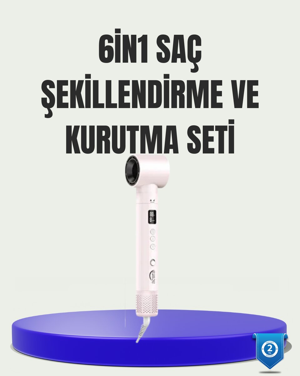 Çok Fonksiyonlu 6 Başlıklı Saç Kurutma ve Şekillendirme Seti Çok Fonksiyonlu 6 Başlıklı Saç Kurutma ve Şekillendirme Seti