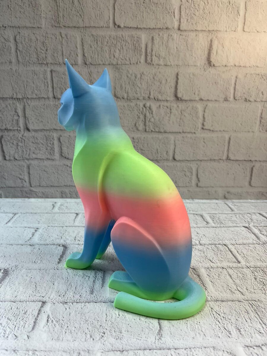 Açık Rainbow Kedi Biblo Modern Salon ve Raf Dekoru Açık Rainbow Kedi Biblo Modern Salon ve Raf Dekoru