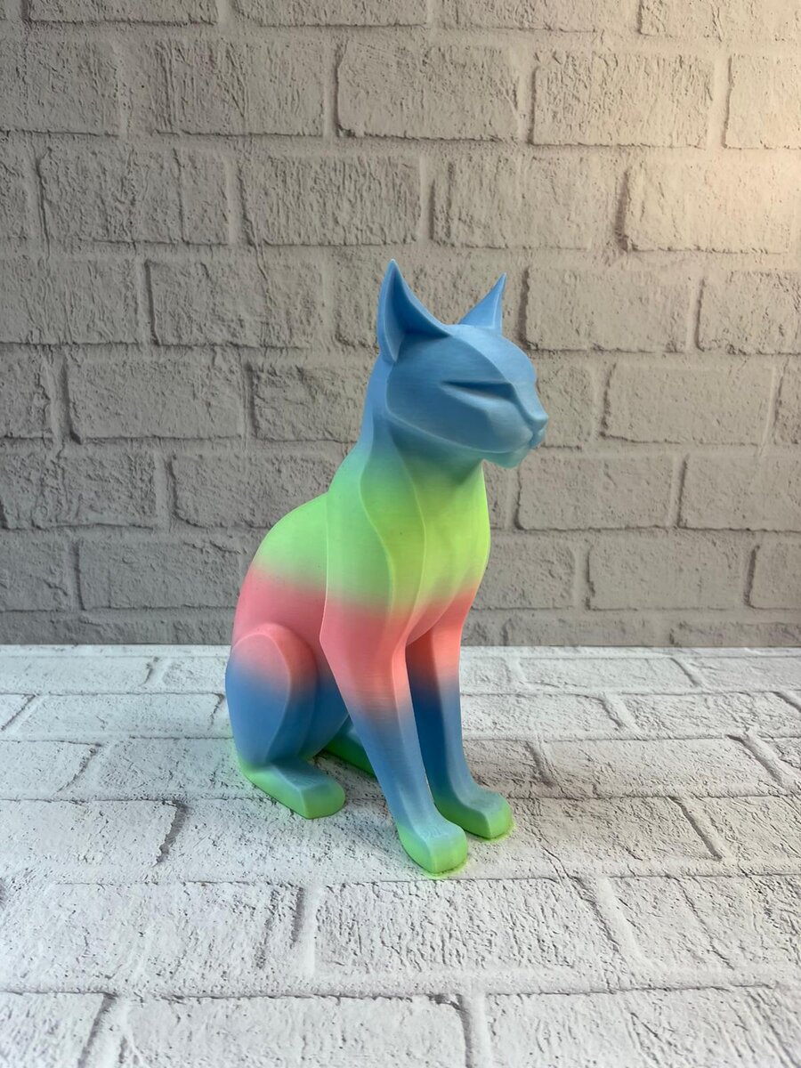 Açık Rainbow Kedi Biblo Modern Salon ve Raf Dekoru Açık Rainbow Kedi Biblo Modern Salon ve Raf Dekoru