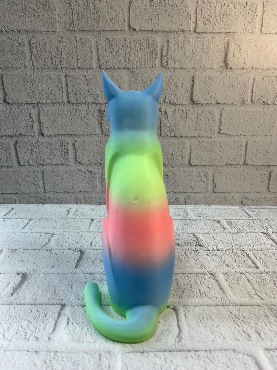 Açık Rainbow Kedi Biblo Modern Salon ve Raf Dekoru Açık Rainbow Kedi Biblo Modern Salon ve Raf Dekoru