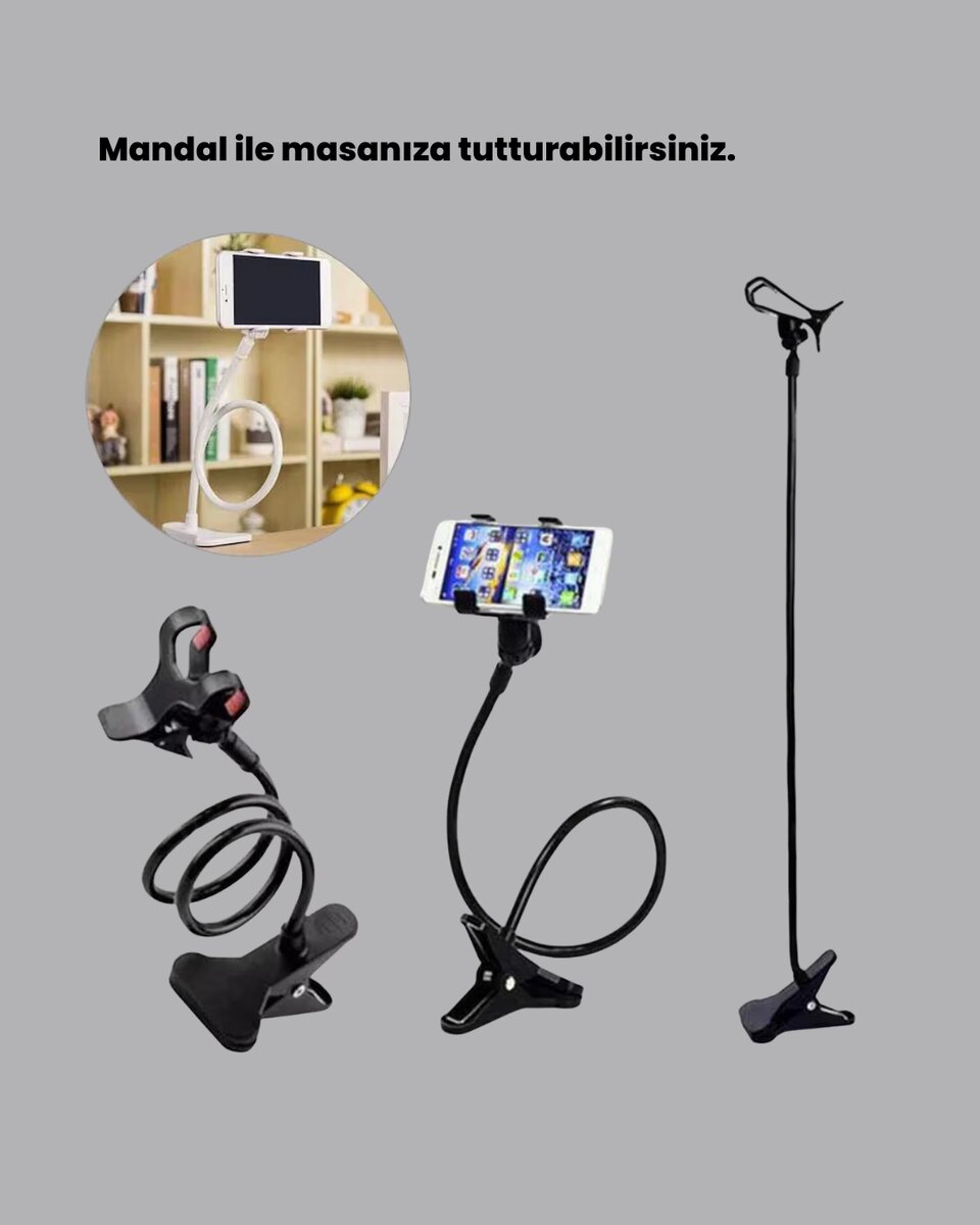 Masa ve Araç İçi Kullanıma Uygun Akrobat Telefon Tutucu Masa ve Araç İçi Kullanıma Uygun Akrobat Telefon Tutucu