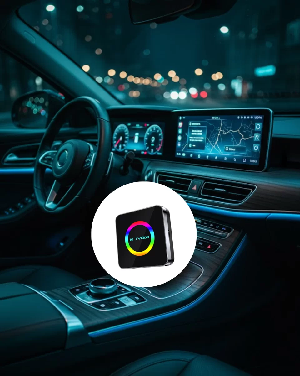Kablosuz Android Auto CarPlay Destekli Araç Multimedya Adaptörü Kablosuz Android Auto CarPlay Destekli Araç Multimedya Adaptörü