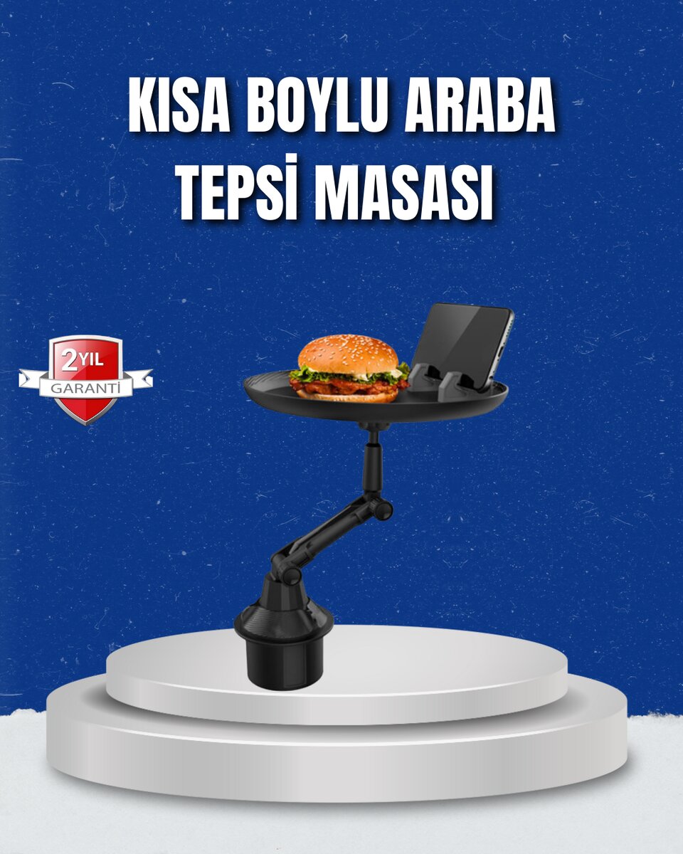 Ayarlanabilir Araç İçi Bardaklık Tepsisi 9 İnç Geniş Alan ve Telefon Standlı Ayarlanabilir Araç İçi Bardaklık Tepsisi 9 İnç Geniş Alan ve Telefon Standlı