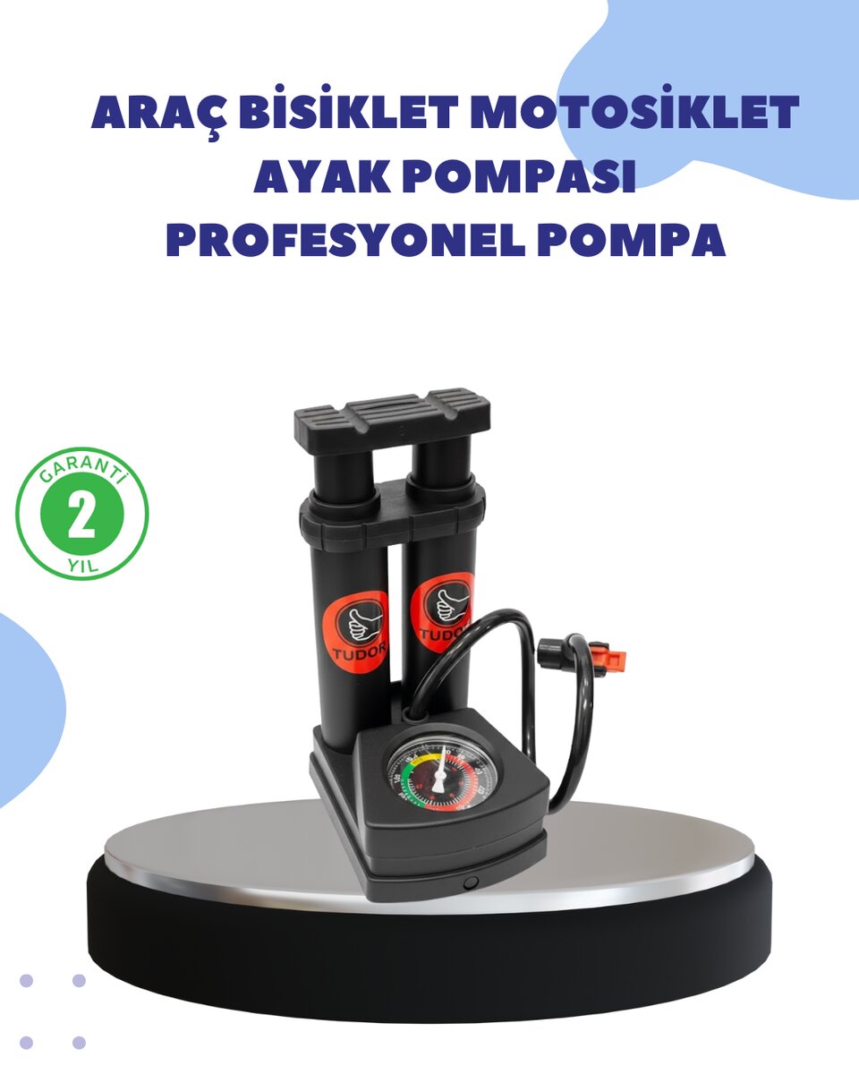 Çok Amaçlı Ayaklı Lastik Pompası Yüksek Hassasiyetli Çok Amaçlı Ayaklı Lastik Pompası Yüksek Hassasiyetli