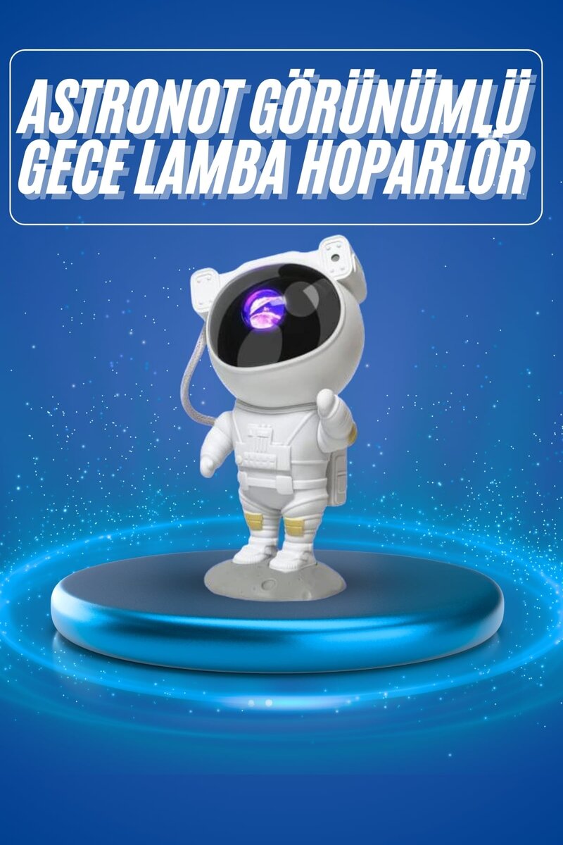Projeksiyon Astronot Lamba Speaker Sevimli Astronot Bluetooth Hoparlör Projeksiyon Astronot Lamba Speaker Sevimli Astronot Bluetooth Hoparlör