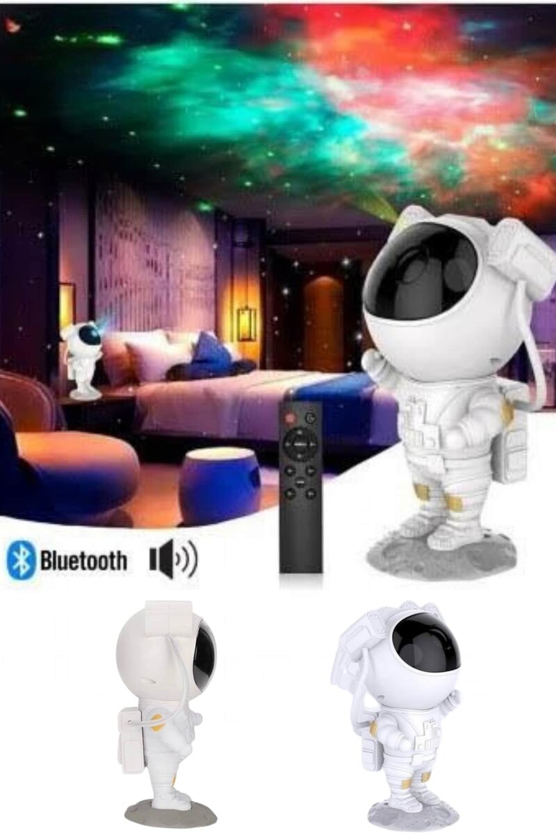 Projeksiyon Astronot Lamba Speaker Sevimli Astronot Bluetooth Hoparlör Projeksiyon Astronot Lamba Speaker Sevimli Astronot Bluetooth Hoparlör