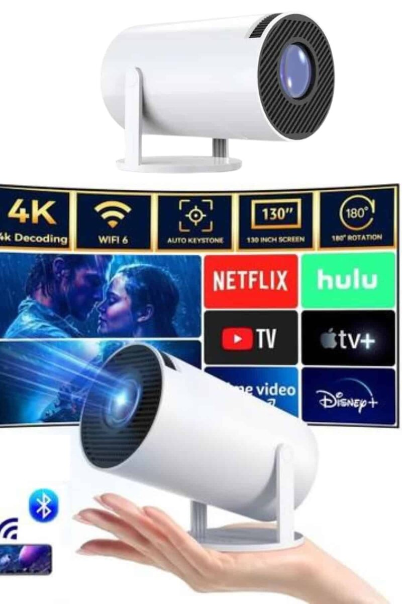 Taşınabilir Projeksiyon Ayaklı Projektör Android Uyumlu HDMI Girişli Taşınabilir Projeksiyon Ayaklı Projektör Android Uyumlu HDMI Girişli