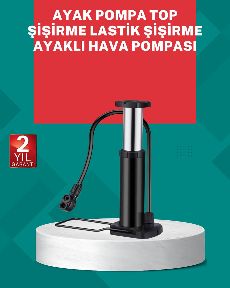 Manuel Ayak Pompası Extra Güçlü Lastik Şişirme Pompası Manuel Ayak Pompası Extra Güçlü Lastik Şişirme Pompası