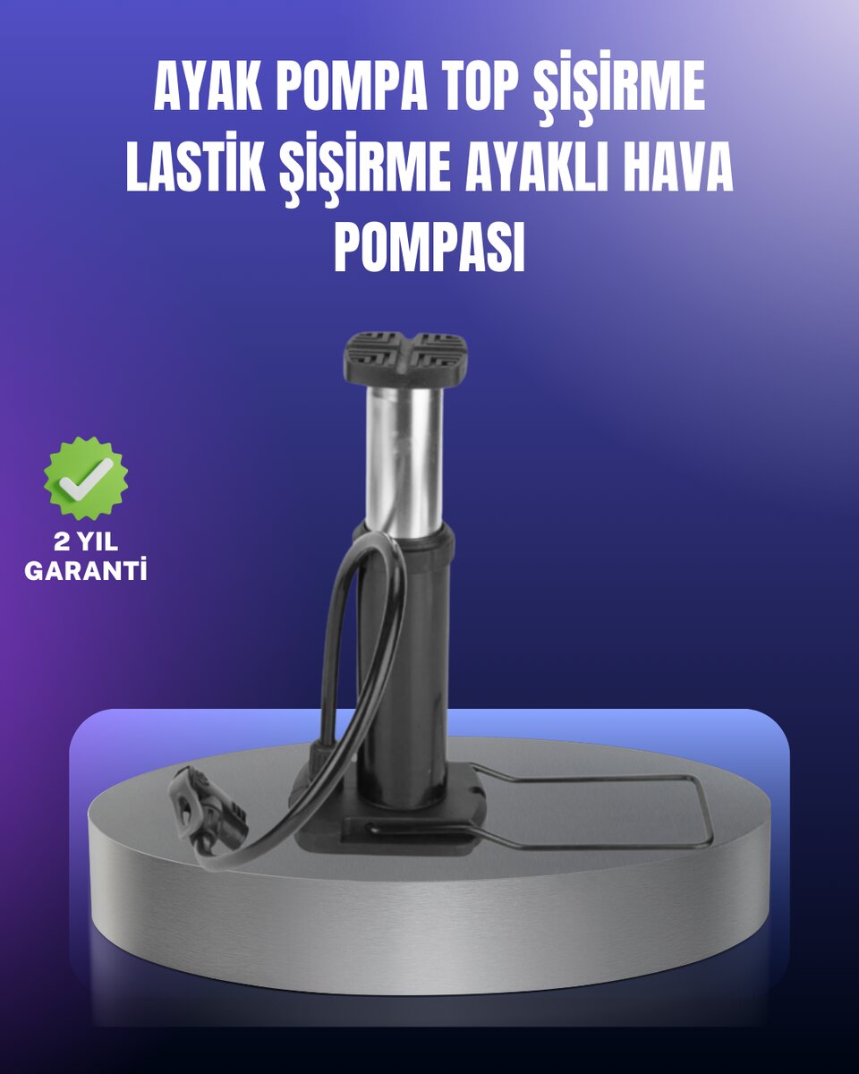 Ayak Pompası Otomobil Motosiklet Bisiklet Lastik Şişirme Ayak Pompası Otomobil Motosiklet Bisiklet Lastik Şişirme