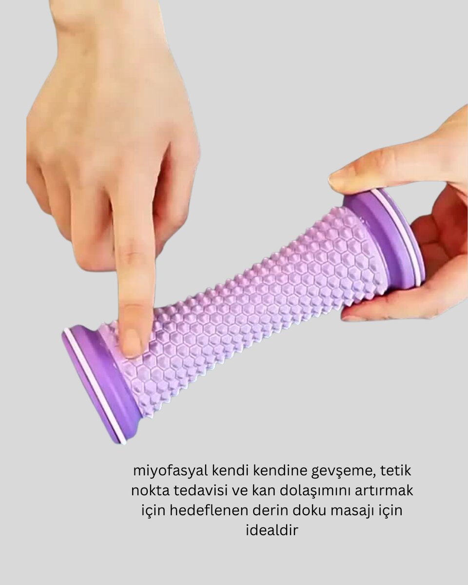 Ayak Masaj Rulosu Akupresur Silindir Kas Gevşetici Taşınabilir Ayak Masaj Rulosu Akupresur Silindir Kas Gevşetici Taşınabilir
