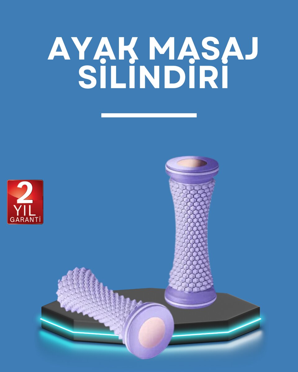 Ayak Masaj Rulosu Akupresur Silindir Kas Gevşetici Taşınabilir Ayak Masaj Rulosu Akupresur Silindir Kas Gevşetici Taşınabilir