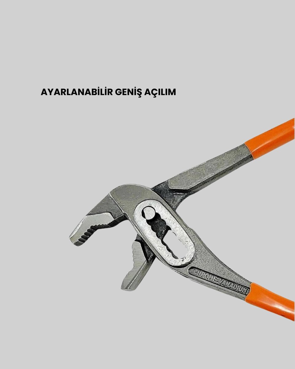 Ayarlanabilir Kurbağacık Pense Boru Anahtarı Çelik Malzeme Ayarlanabilir Kurbağacık Pense Boru Anahtarı Çelik Malzeme