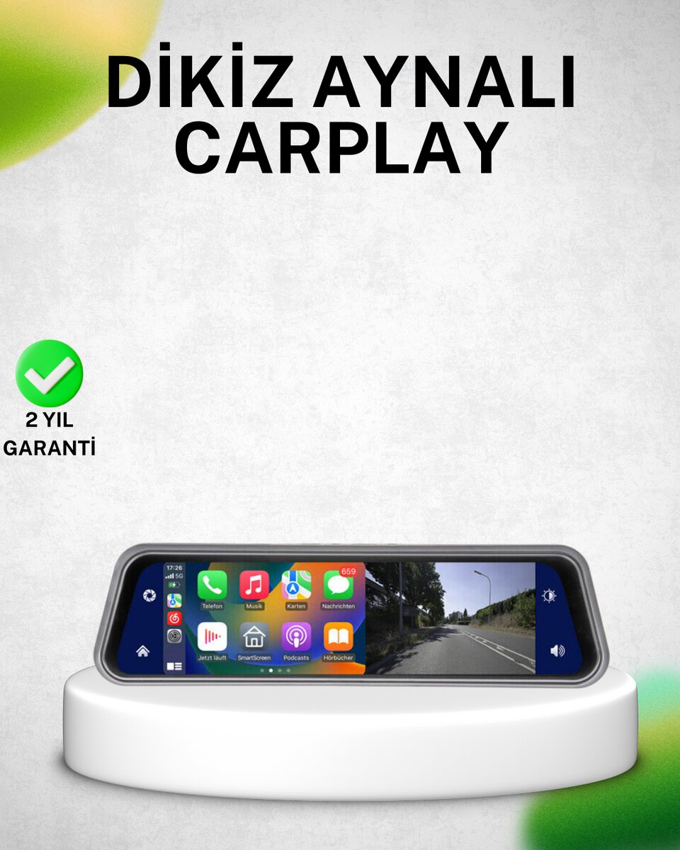10 İnç Tam Dokunmatik Dikiz Aynası Kamera Ön Arka Full HD 10 İnç Tam Dokunmatik Dikiz Aynası Kamera Ön Arka Full HD