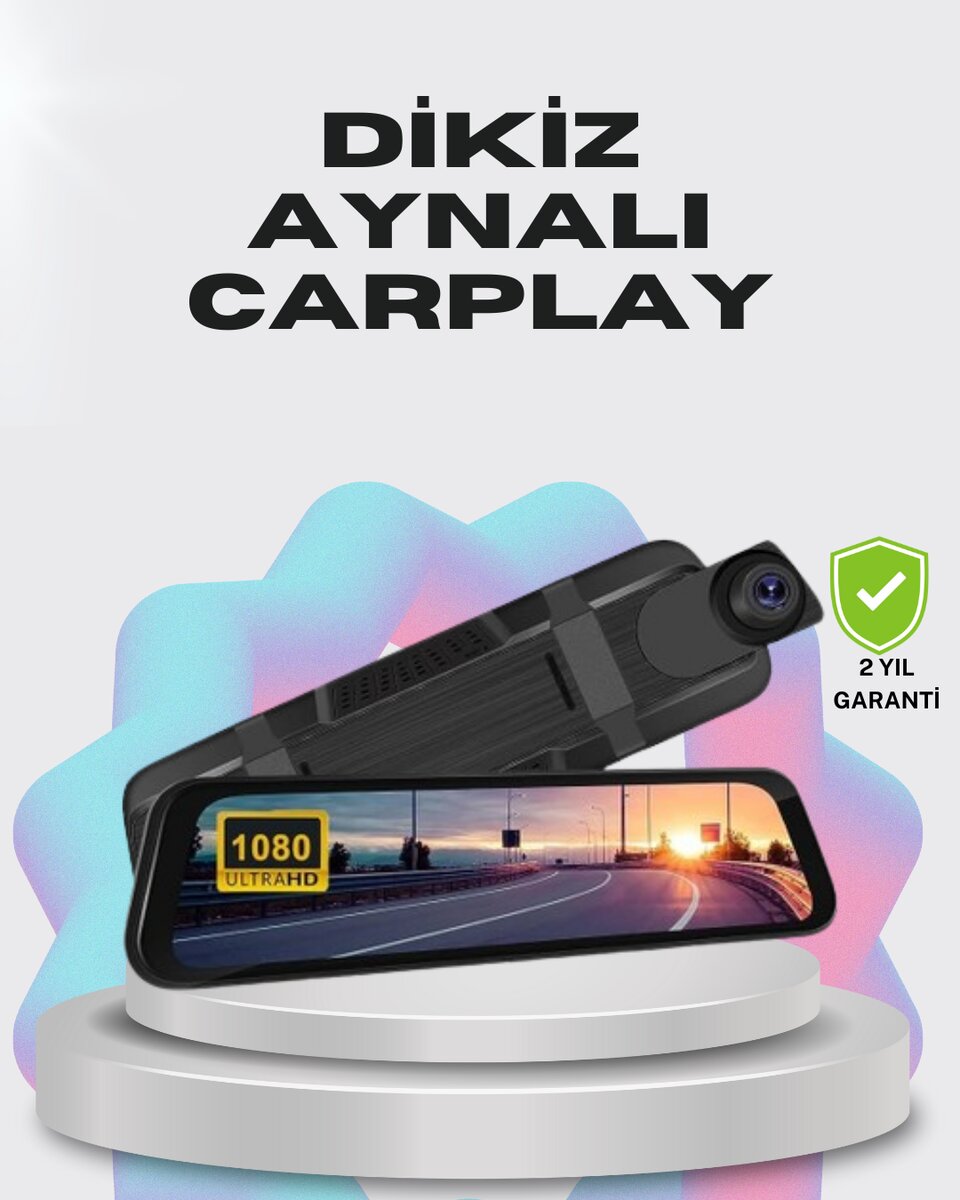 1080P Çift Kameralı Dokunmatik Dikiz Aynası G Sensörlü 1080P Çift Kameralı Dokunmatik Dikiz Aynası G Sensörlü