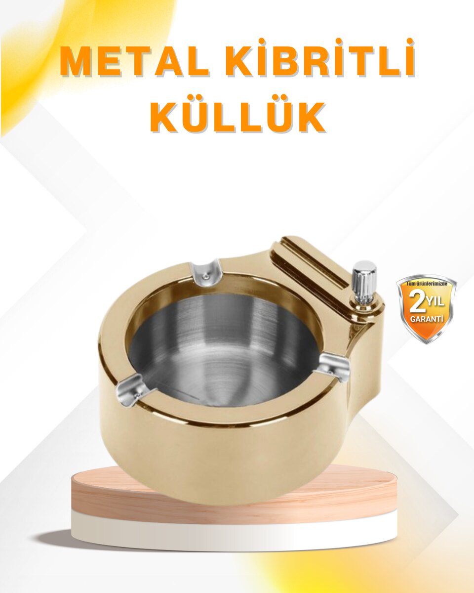 Çakmak Entegreli Küllük Yeniden Doldurulabilir Metal Gövde Çakmak Entegreli Küllük Yeniden Doldurulabilir Metal Gövde