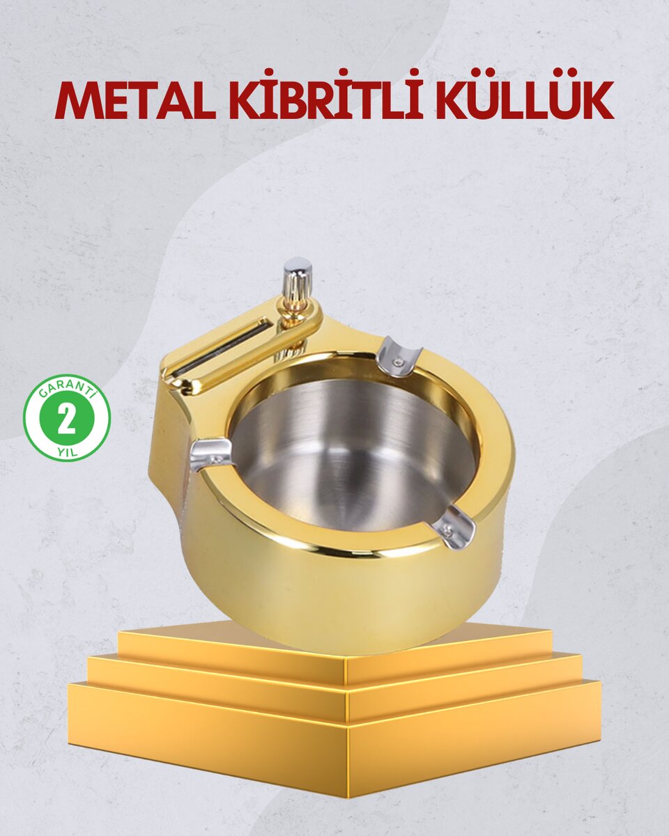 Paslanmaz Çelik Küllük Çakmaklı Masa Üstü Kullanım Paslanmaz Çelik Küllük Çakmaklı Masa Üstü Kullanım