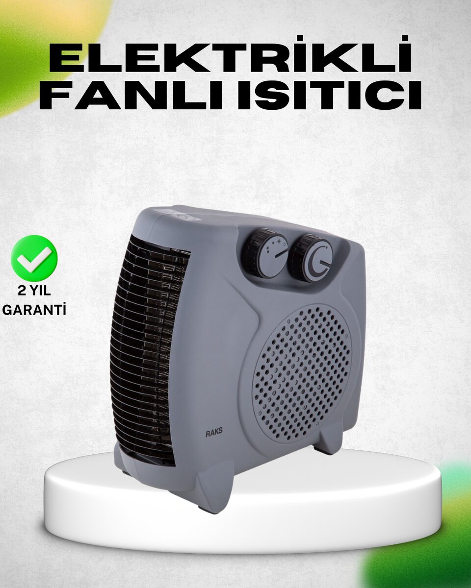 Fanlı Elektrikli Isıtıcı Termostatlı Güvenli Yanmaz Plastik Gövde Fanlı Elektrikli Isıtıcı Termostatlı Güvenli Yanmaz Plastik Gövde
