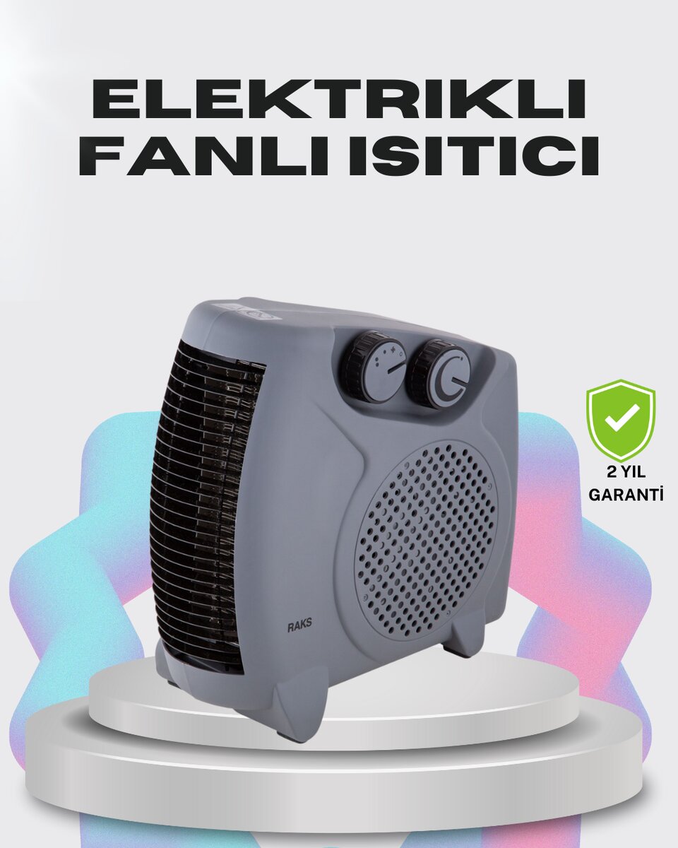 Çok Fonksiyonlu Fanlı Isıtıcı Isıtma ve Soğuk Hava Üfleme Özellikli Çok Fonksiyonlu Fanlı Isıtıcı Isıtma ve Soğuk Hava Üfleme Özellikli