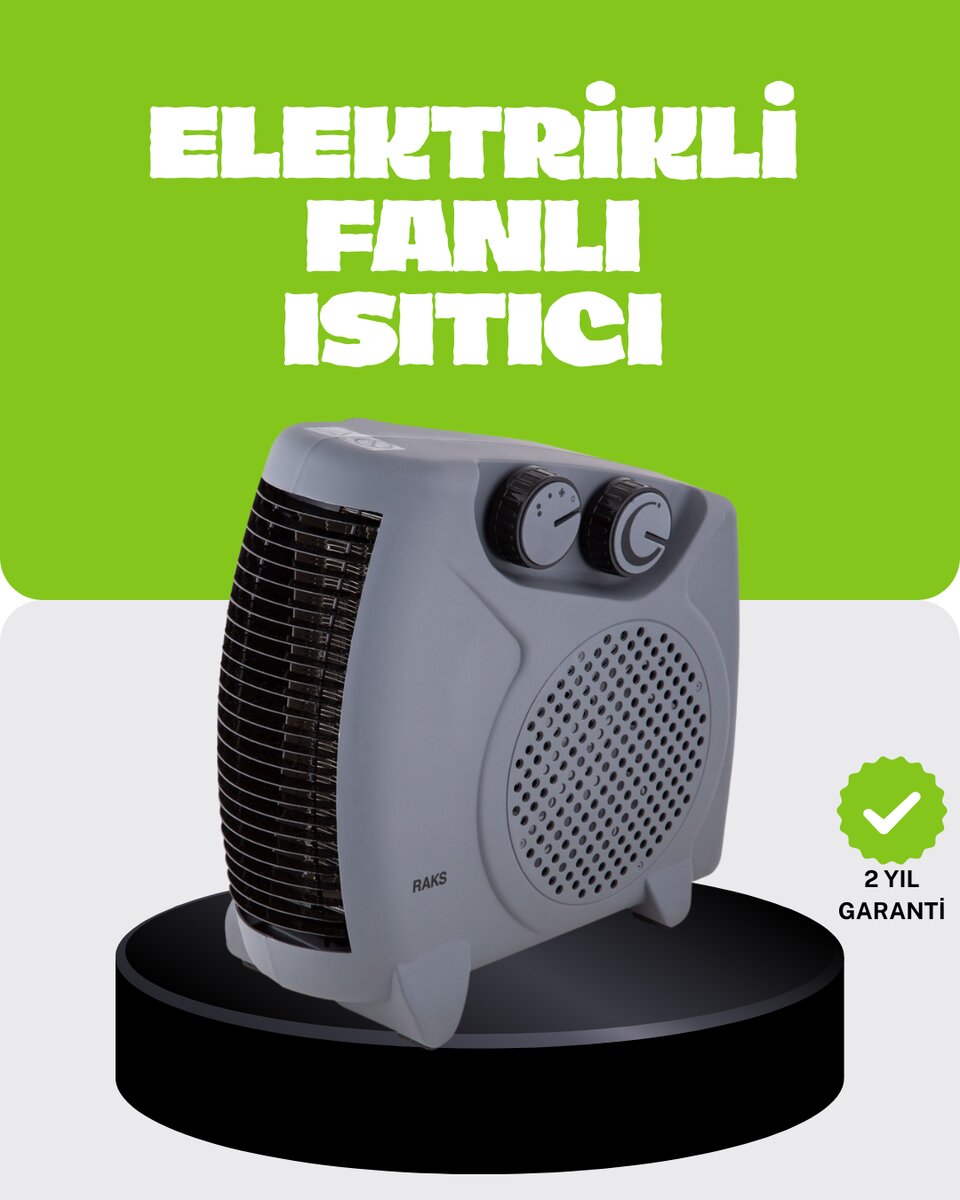 Güvenli Elektrikli Fanlı Isıtıcı Termostatlı Hızlı Isıtma Güvenli Elektrikli Fanlı Isıtıcı Termostatlı Hızlı Isıtma