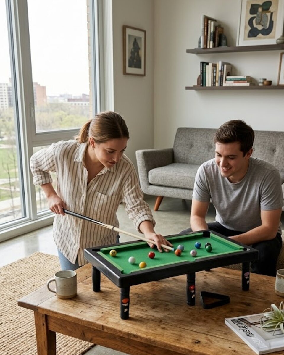 Mini Bilardo Masası Oyuncak Seti Çocuklar İçin Eğlenceli Masa Oyunu Mini Bilardo Masası Oyuncak Seti Çocuklar İçin Eğlenceli Masa Oyunu
