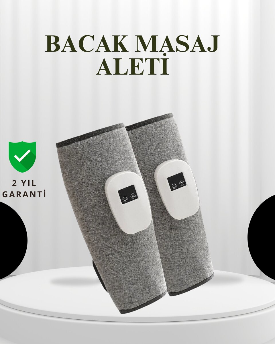 Şarjlı Isıtmalı Baldır Masaj Aleti – 3 Hava Basınçlı, Titreşimli ve Akıllı Zamanlayıcılı Şarjlı Isıtmalı Baldır Masaj Aleti – 3 Hava Basınçlı, Titreşimli ve Akıllı Zamanlayıcılı