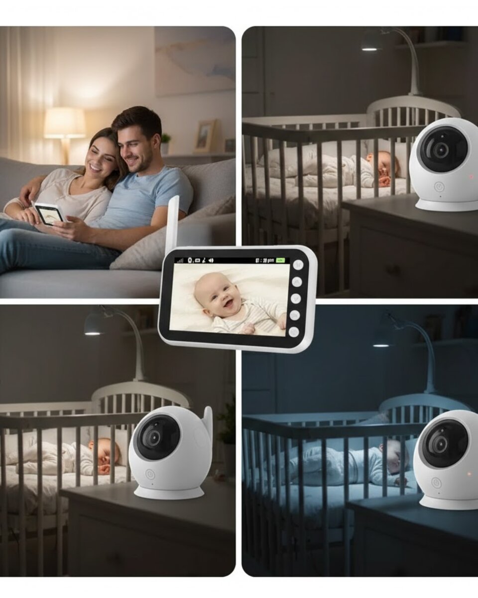 4.5 İnç Ekranlı Gece Görüşlü Bebek Kamerası ve Monitörü 4.5 İnç Ekranlı Gece Görüşlü Bebek Kamerası ve Monitörü
