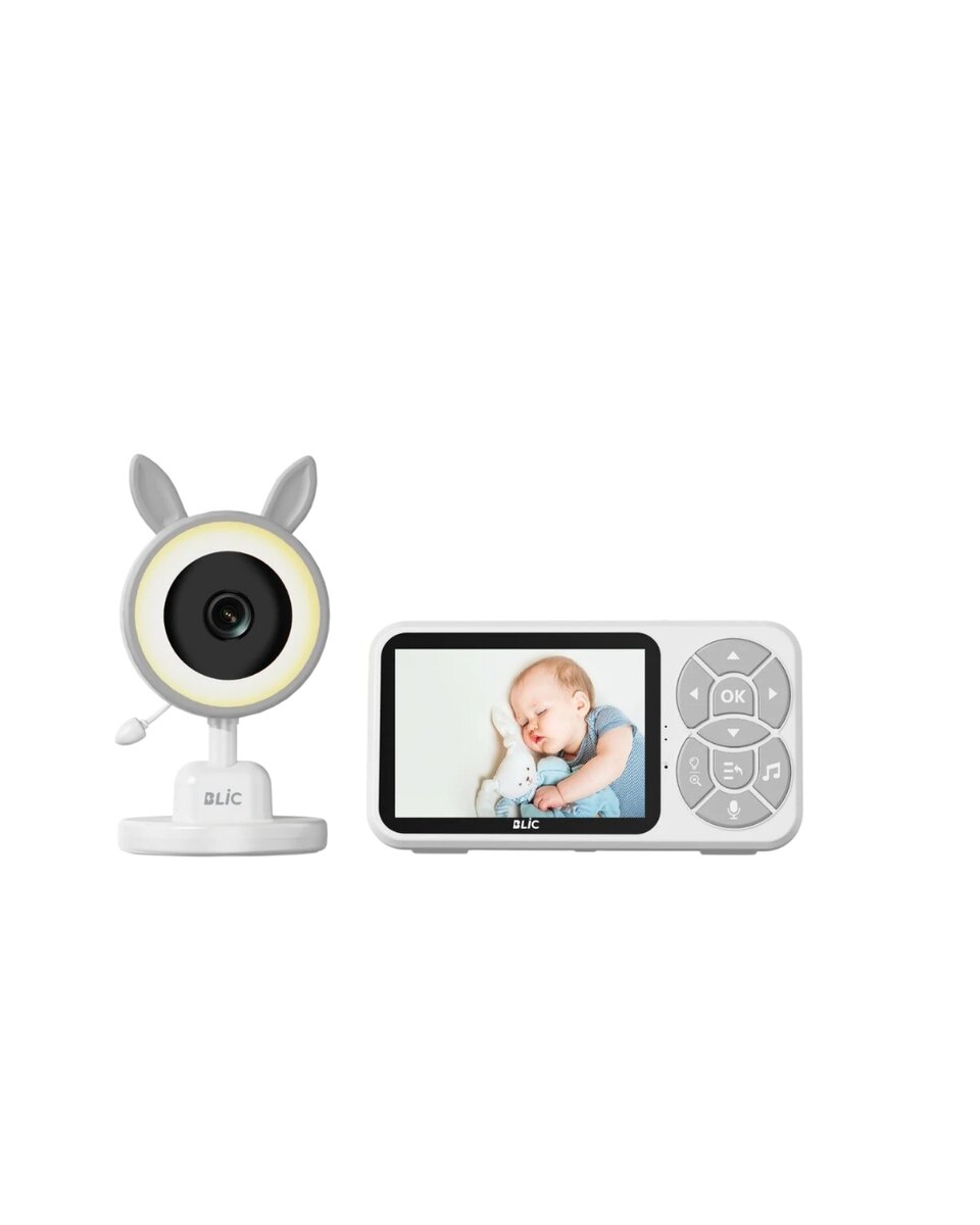 Karşılıklı Sesli Bebek Kamerası 4x Zoom Sıcaklık Sensörlü