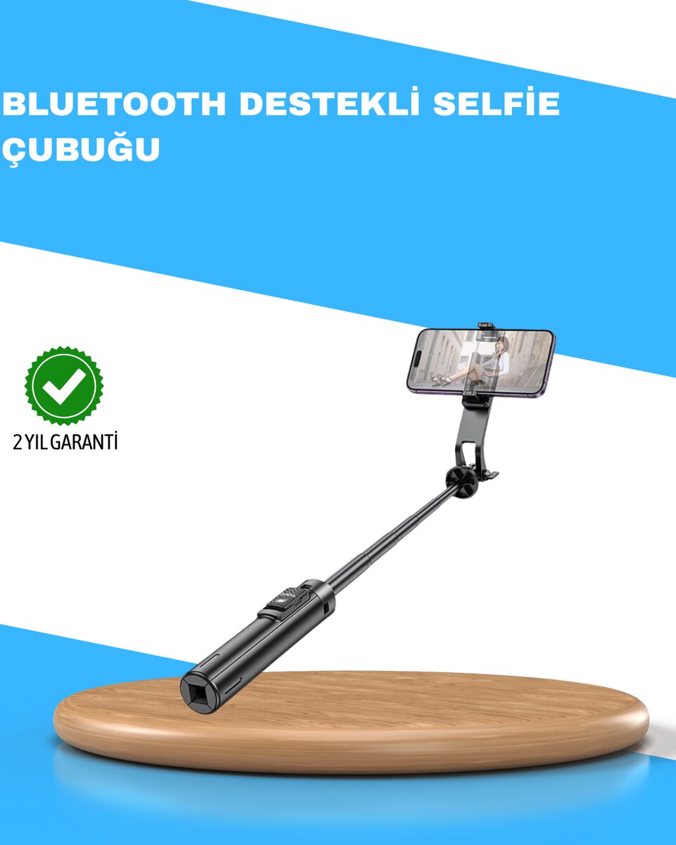 Uzaktan Kumandalı Bluetooth Selfie Çubuğu– Işıklı, 130 cm Ayarlanabilir Uzaktan Kumandalı Bluetooth Selfie Çubuğu– Işıklı, 130 cm Ayarlanabilir