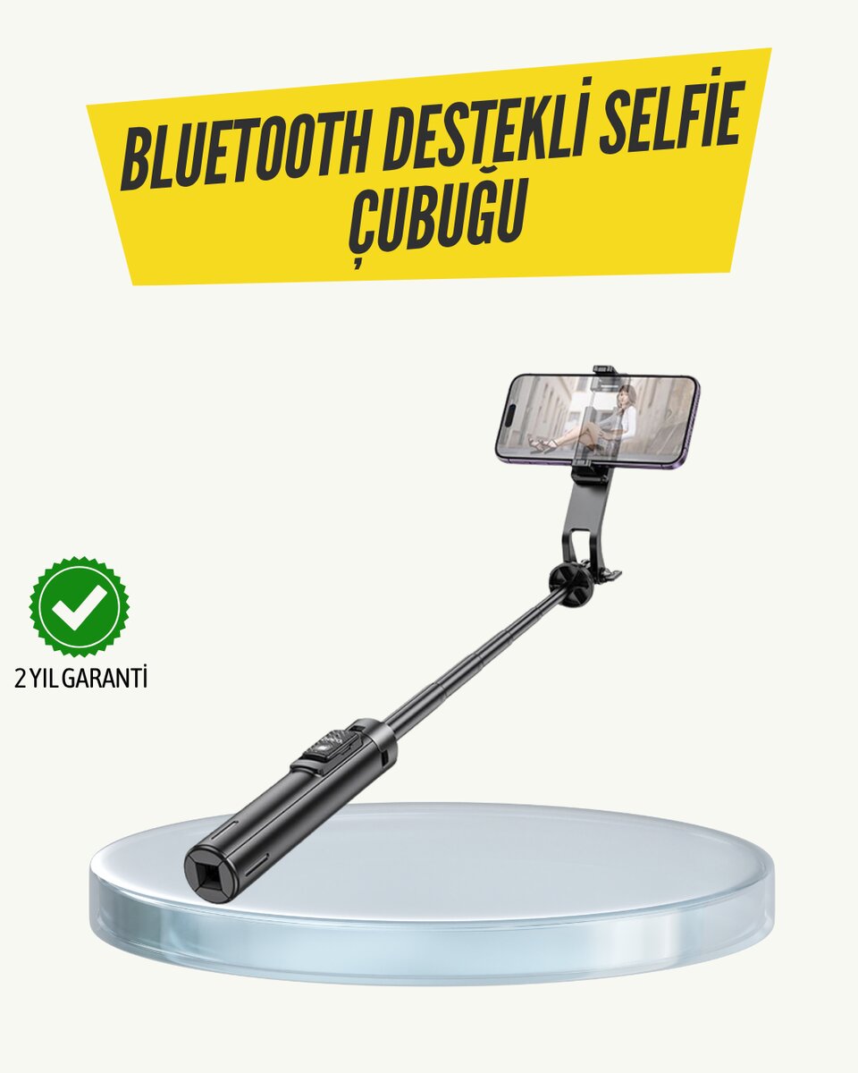 Bluetooth Selfie Çubuğu – Işıklı, Katlanabilir, Uzaktan Kumandalı Bluetooth Selfie Çubuğu – Işıklı, Katlanabilir, Uzaktan Kumandalı