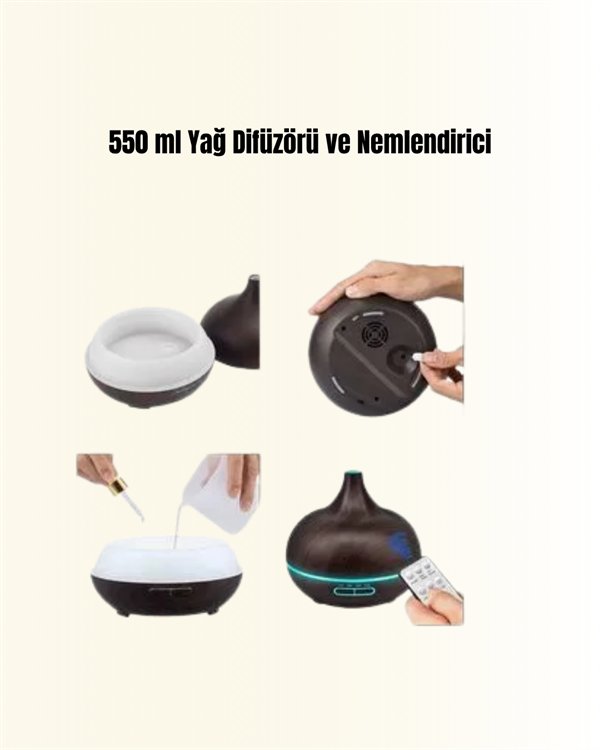 7 Renk Işıklı Ultrasonik Hava Difüzörü – Sessiz ve Güvenli Kullanım 7 Renk Işıklı Ultrasonik Hava Difüzörü – Sessiz ve Güvenli Kullanım