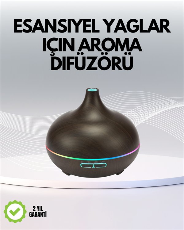7 Renk Işıklı Ultrasonik Hava Difüzörü – Sessiz ve Güvenli Kullanım 7 Renk Işıklı Ultrasonik Hava Difüzörü – Sessiz ve Güvenli Kullanım