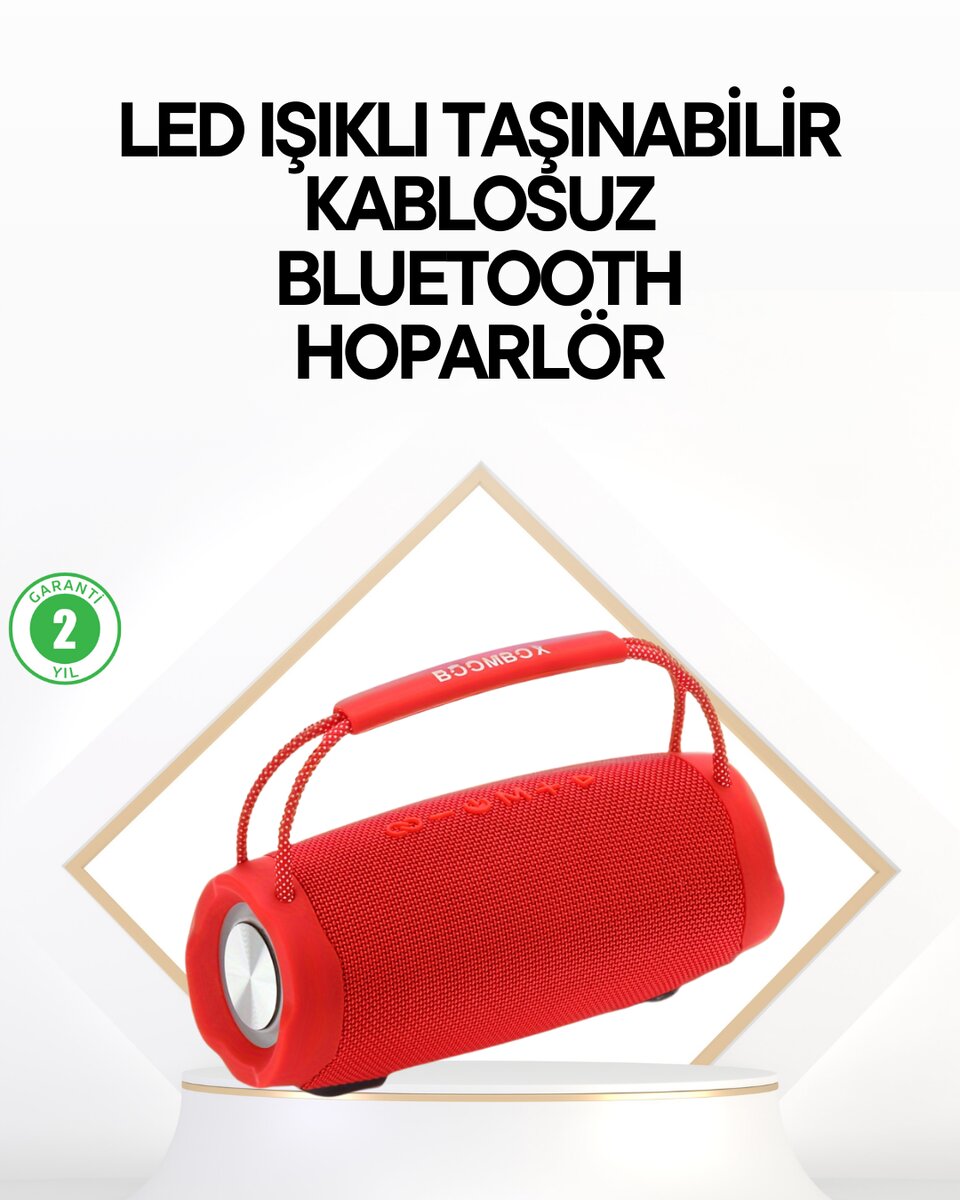 Çevreleyen Sesli RGB Destekli Kablosuz Taşınabilir Hoparlör Çevreleyen Sesli RGB Destekli Kablosuz Taşınabilir Hoparlör