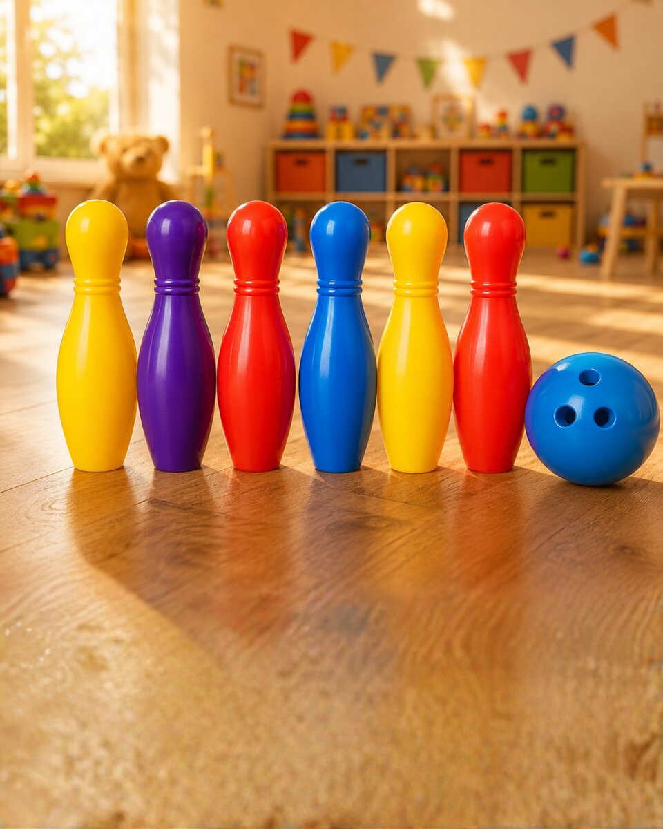 Renkli Bowling Seti Çocuk Aktivite Oyunu Motor Beceri Geliştirici Renkli Bowling Seti Çocuk Aktivite Oyunu Motor Beceri Geliştirici