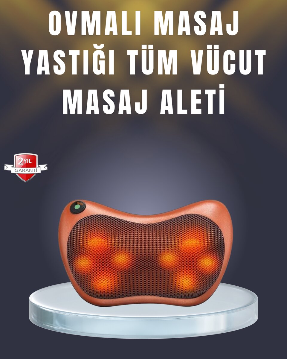 Çok Fonksiyonlu Boyun Bel Sırt Masaj Yastığı Araç İçi Uyumlu Çok Fonksiyonlu Boyun Bel Sırt Masaj Yastığı Araç İçi Uyumlu
