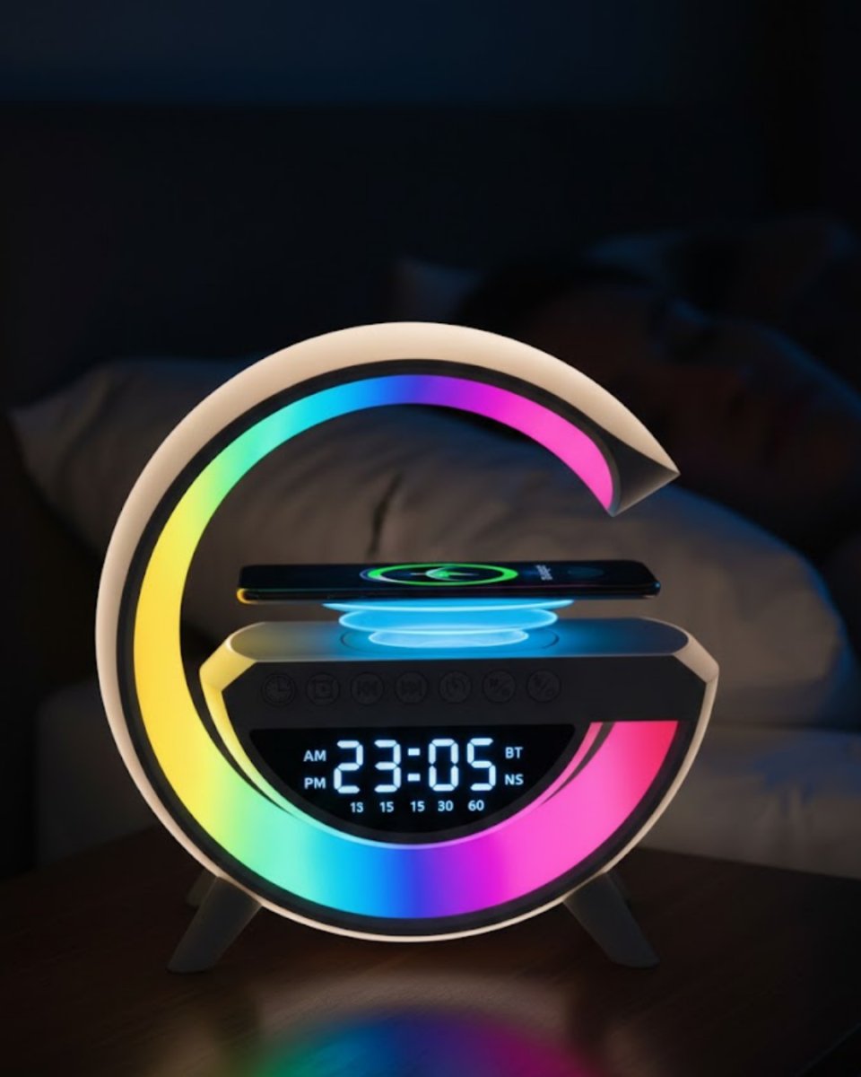 RGB Tasarımlı Bluetooth Hoparlör USB FM AUX Girişli RGB Tasarımlı Bluetooth Hoparlör USB FM AUX Girişli