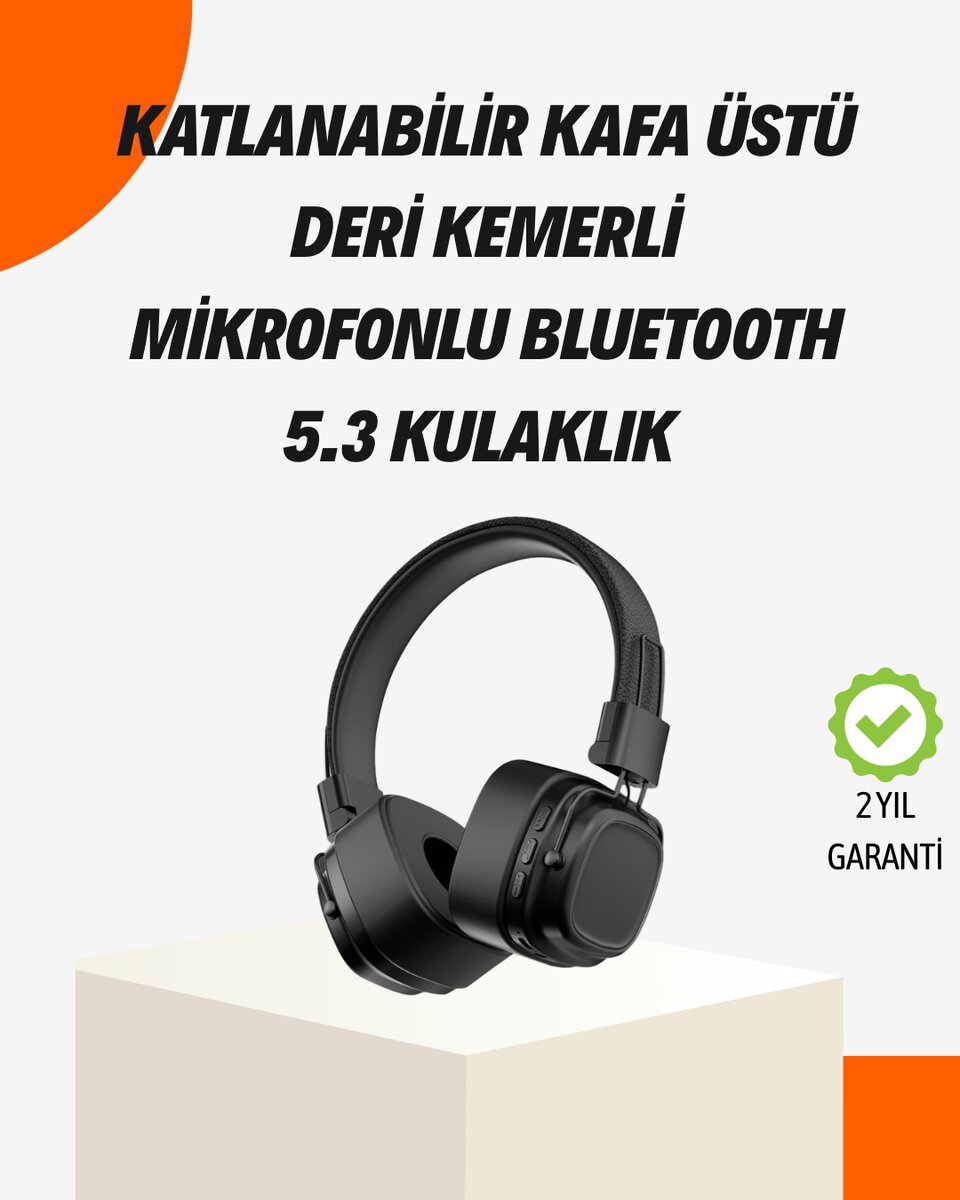 Kristal Netliğinde Ses ve Güçlü Baslı Kablosuz Kulak Üstü Kristal Netliğinde Ses ve Güçlü Baslı Kablosuz Kulak Üstü